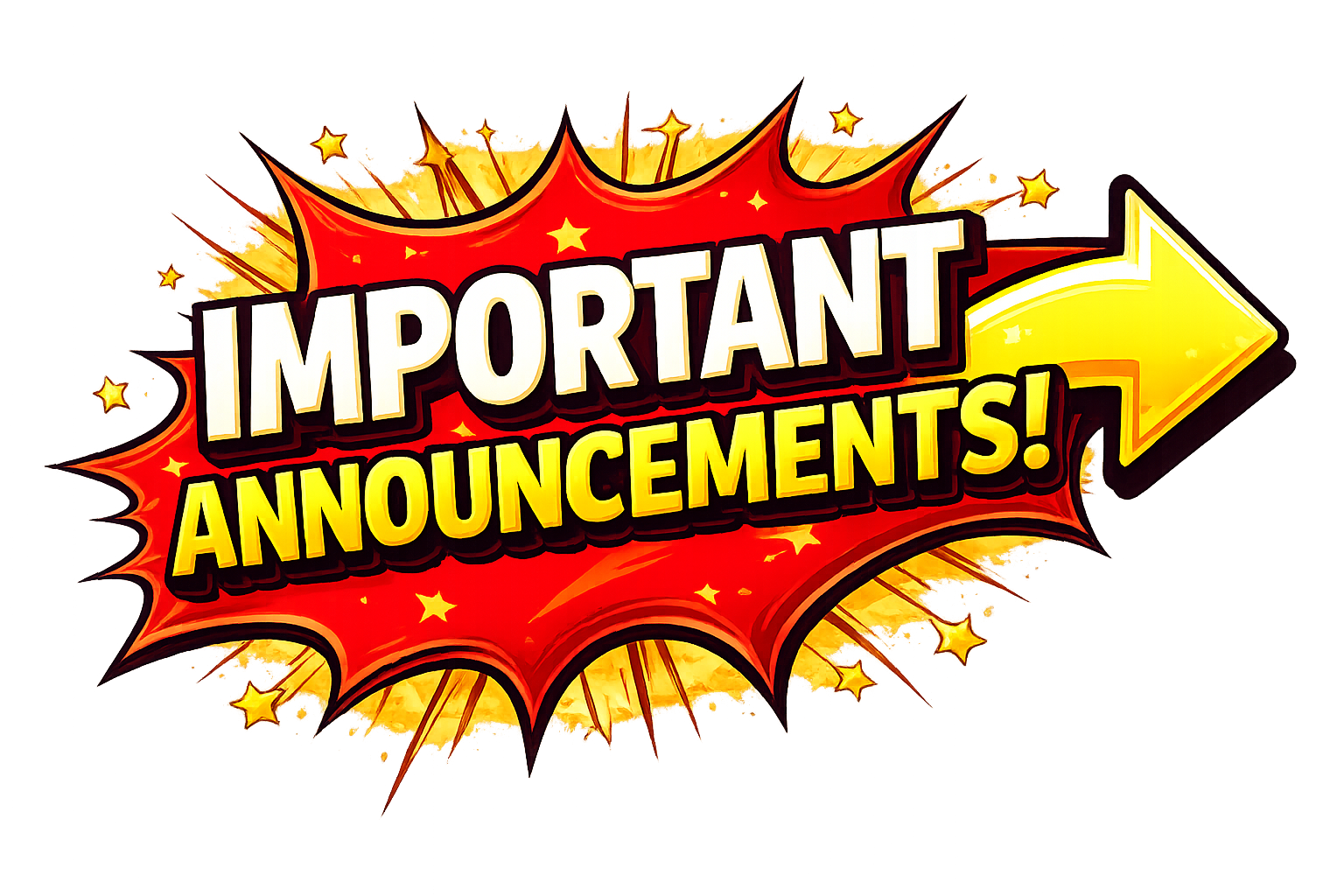 Important park announcements