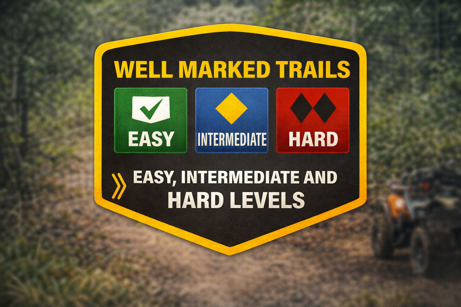 Marked trails